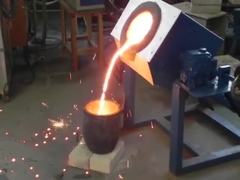 50/60 هرتز 70 كجم فرن صهر التردد العالي مع ضمان مجاني لمدة سنة واحدة