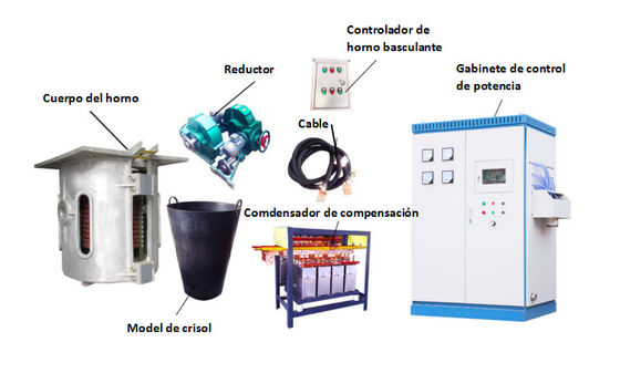 فرن الحث لصهر المعادن آلة صهر النحاس